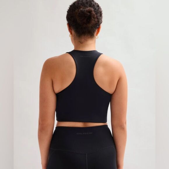 NEW Girlfriend Collective Paloma Racerback Bra - Black Small - Picture 2 of 7